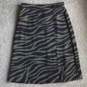 Ann Taylor zebra skirt